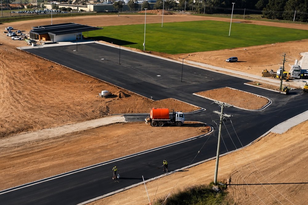 Sporting complex car park & access road, Bathurst, NSW