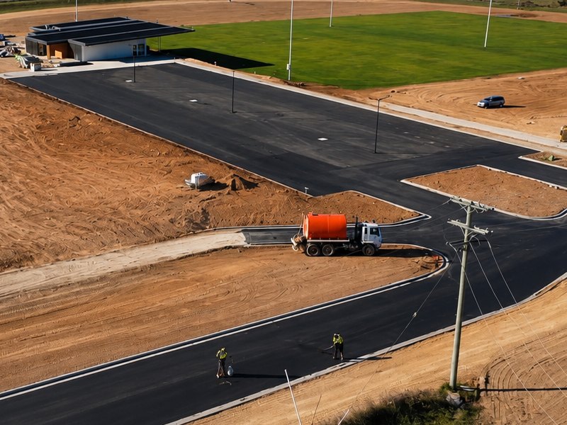 Car park construction by TMEX Group in Central West NSW